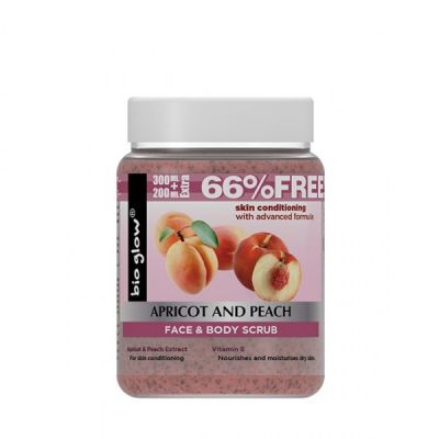Bio Glow Apricot & Peach Face & Body Scrub 500 ml