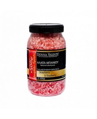 Donna Valente Thalassotherapy Bath Salts Strawberry & Raspberry 1100gr