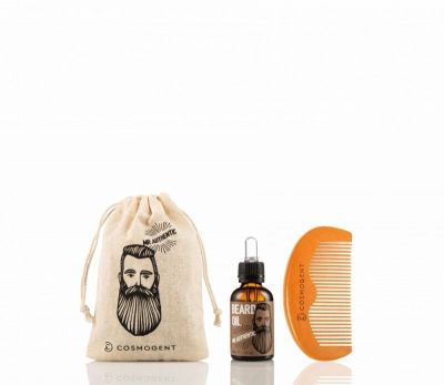 Cosmogent Mr Authentic Beard Oil 30ml & Beard/Hair Comb