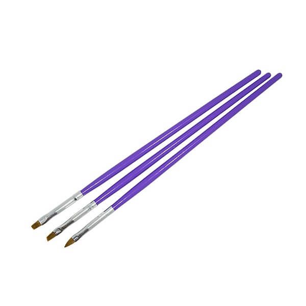 Gel brush set purple